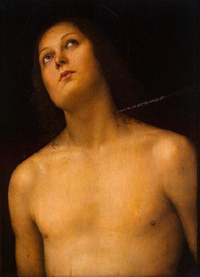 Pietro Perugino Bust of St Sebastian Germany oil painting art